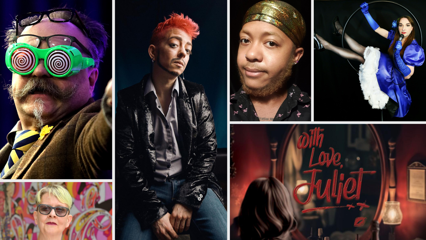 collage of pride event photos