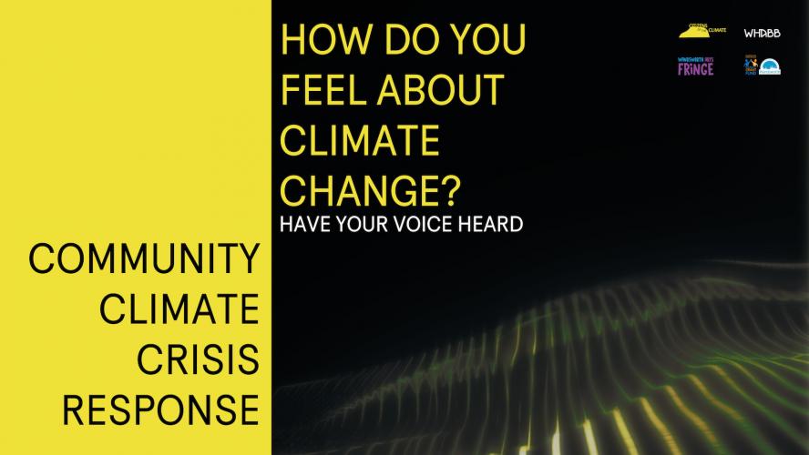 Commmunity Climate Crisis ResponseHow do you feel about the climate crisis?Have your voice heard.