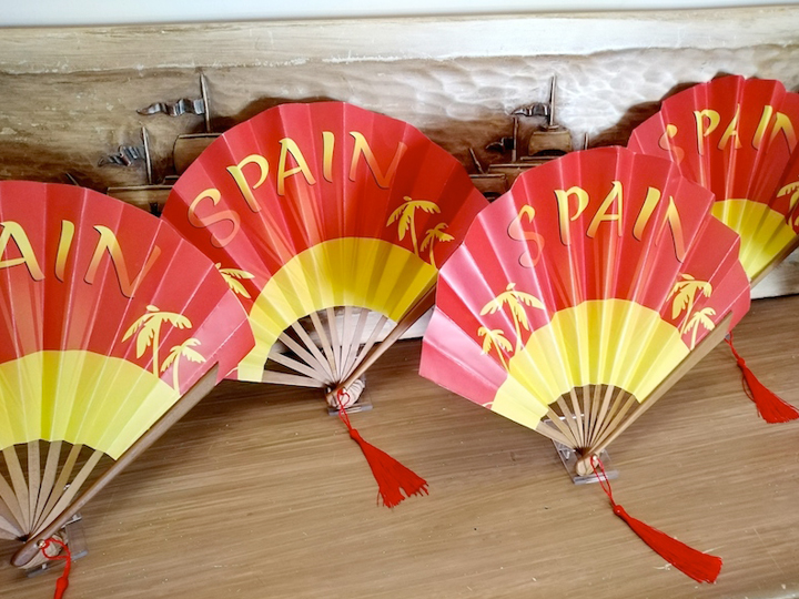 Spanish design 'Hand-Held' Folding Fan. Made by