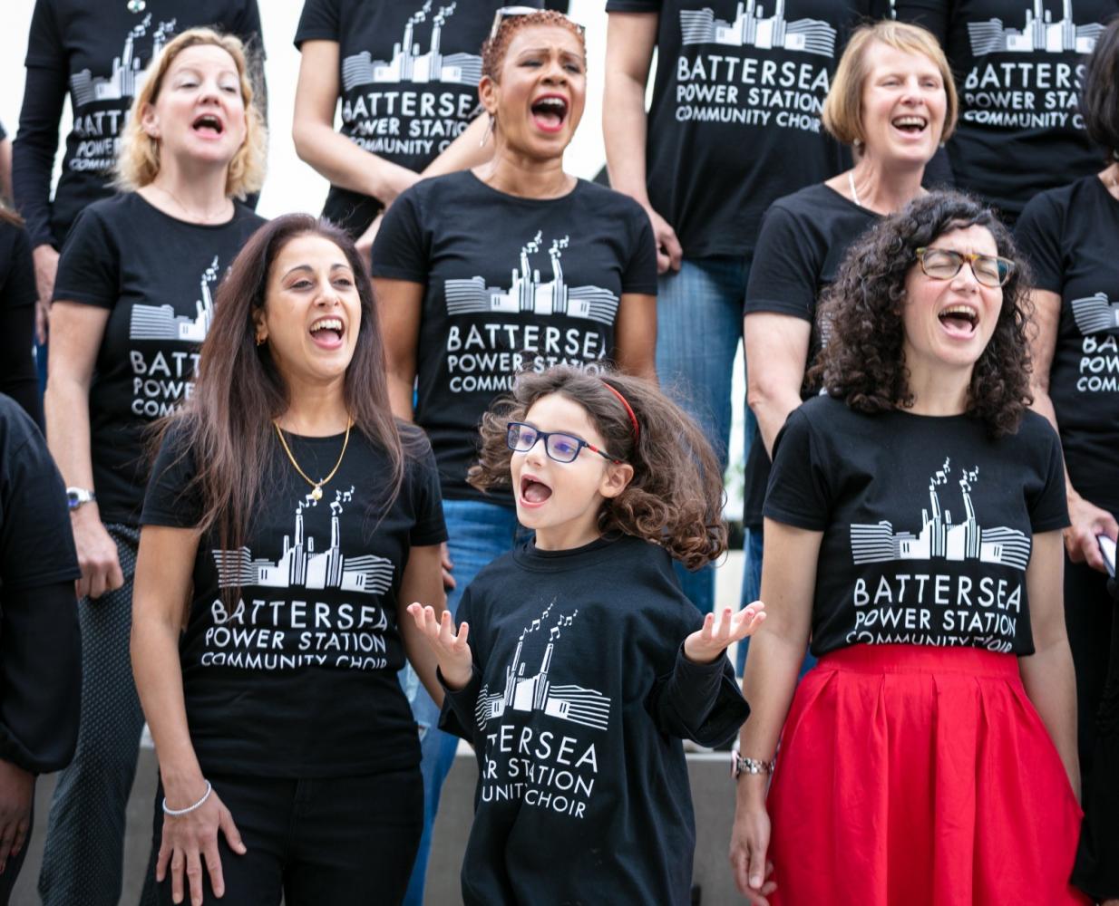 Battersea Power Station Community Choir singing