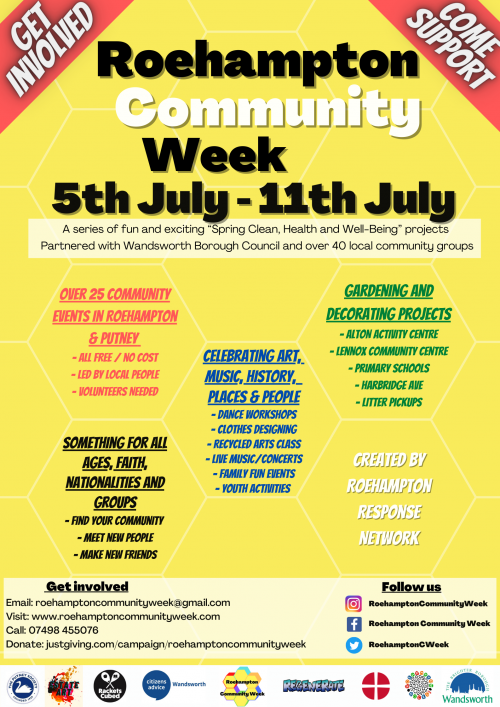 Roehampton Community Week poster